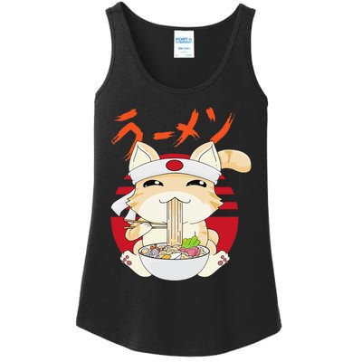 Ra Cat Kawaii Neko Ra Japanese Anime  Ladies Essential Tank