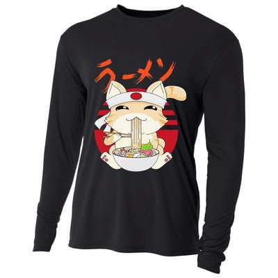 Ra Cat Kawaii Neko Ra Japanese Anime  Cooling Performance Long Sleeve Crew