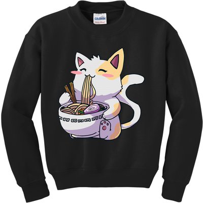 Ra Cat Kawaii Anime Japanese Kawaii Neko Kids Sweatshirt