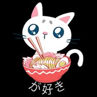 Ramen Cat Kawaii Anime Japanese Kawaii Neko City Backpack