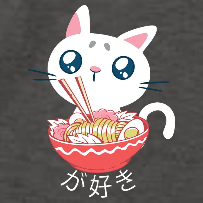 Ramen Cat Kawaii Anime Japanese Kawaii Neko Vector Backpack
