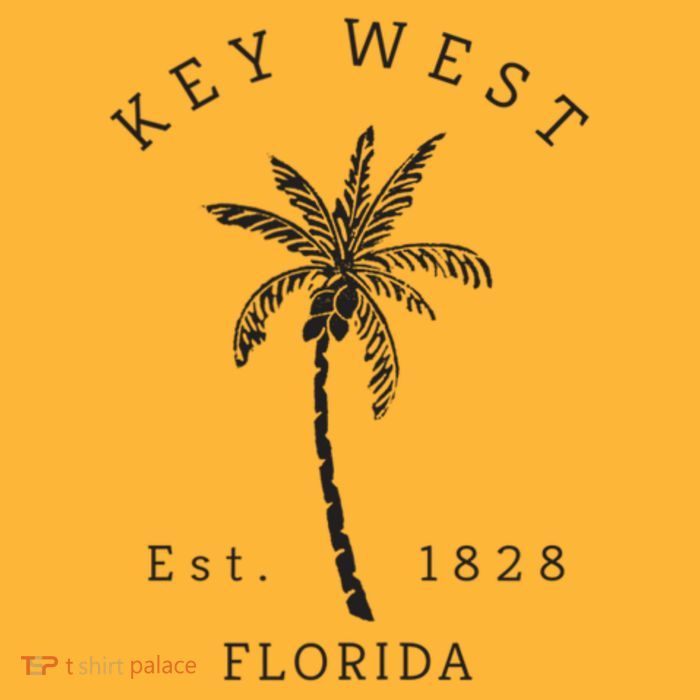 Retro Cool Key West Florida Palm Tree Novelty Sustainable Knit Beanie