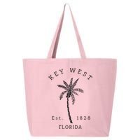 Retro Cool Key West Florida Palm Tree Novelty 25L Jumbo Tote