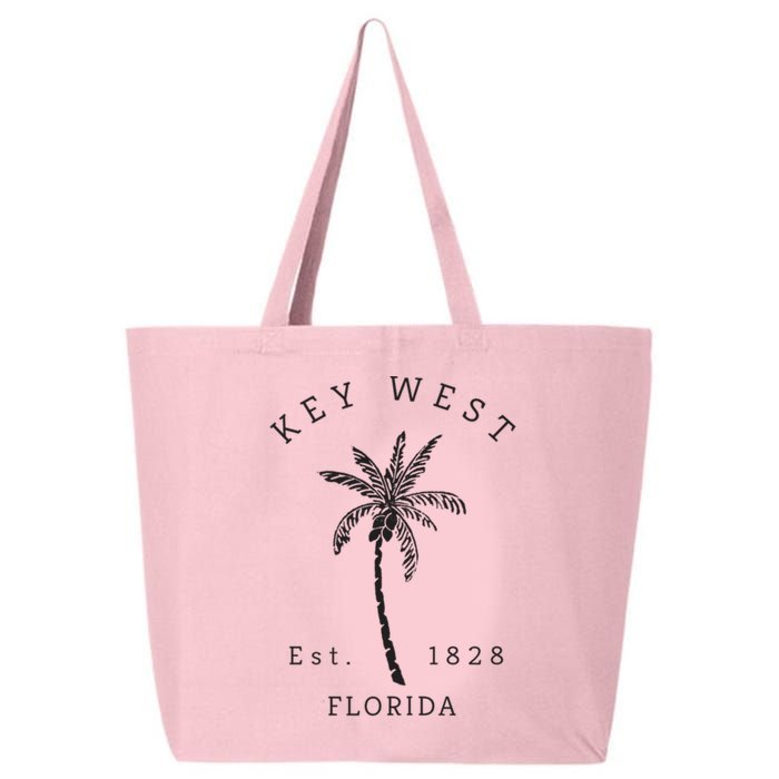 Retro Cool Key West Florida Palm Tree Novelty 25L Jumbo Tote