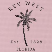 Retro Cool Key West Florida Palm Tree Novelty 25L Jumbo Tote