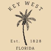 Retro Cool Key West Florida Palm Tree Novelty Drawstring Bag