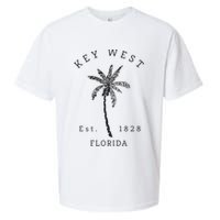 Retro Cool Key West Florida Palm Tree Novelty Sueded Cloud Jersey T-Shirt