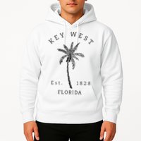 Retro Cool Key West Florida Palm Tree Novelty Hoodie
