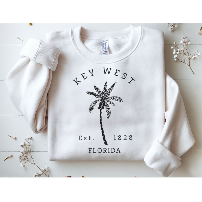 Retro Cool Key West Florida Palm Tree Novelty Sweatshirt