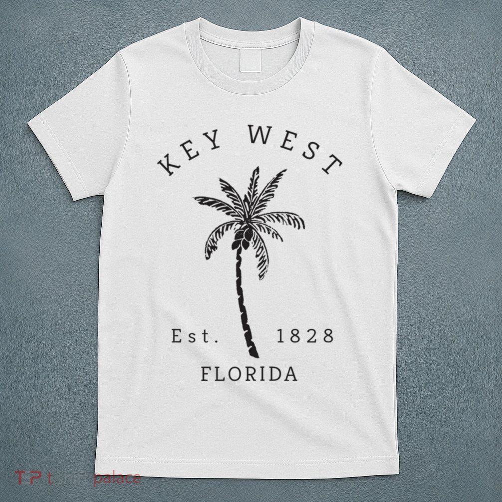 Retro Cool Key West Florida Palm Tree Novelty T-Shirt