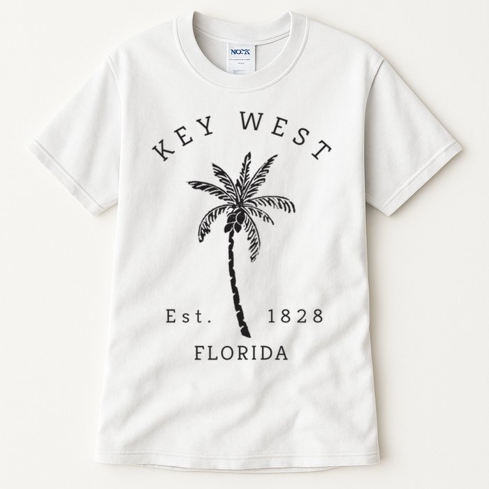 Retro Cool Key West Florida Palm Tree Novelty Tall T-Shirt