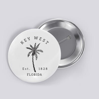 Retro Cool Key West Florida Palm Tree Novelty Button