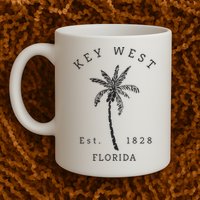 Retro Cool Key West Florida Palm Tree Novelty Mug