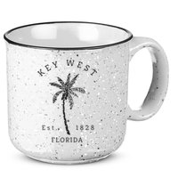 Retro Cool Key West Florida Palm Tree Novelty 15oz Campfire Ceramic Mug