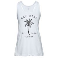 Retro Cool Key West Florida Palm Tree Novelty Ladies Essential Flowy Tank