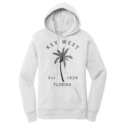 Retro Cool Key West Florida Palm Tree Novelty Women's Pullover Hoodie