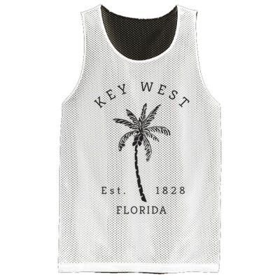 Retro Cool Key West Florida Palm Tree Novelty Mesh Reversible Basketball Jersey Tank