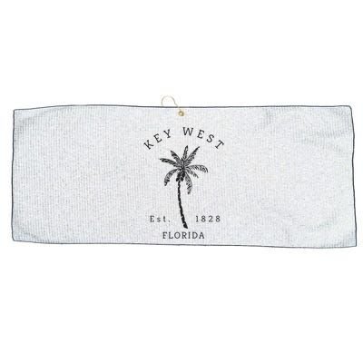 Retro Cool Key West Florida Palm Tree Novelty Large Microfiber Waffle Golf Towel