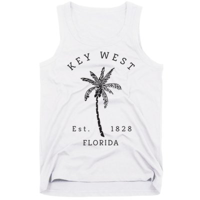 Retro Cool Key West Florida Palm Tree Novelty Tank Top