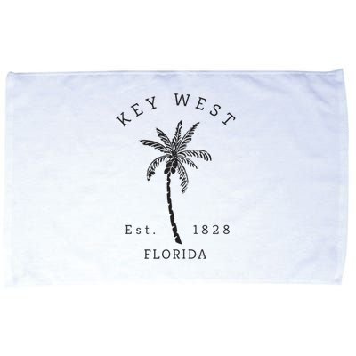 Retro Cool Key West Florida Palm Tree Novelty Microfiber Hand Towel