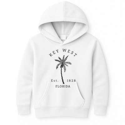 Retro Cool Key West Florida Palm Tree Novelty Kids Hoodie
