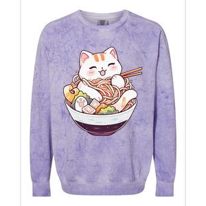 Ra Cat Kawaii Neko Cute Anime Colorblast Crewneck Sweatshirt