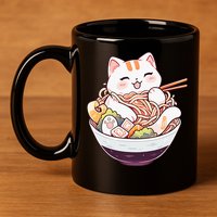 Ra Cat Kawaii Neko Cute Anime 11oz C Handle Ceramic Mug