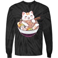 Ra Cat Kawaii Neko Cute Anime Tie-Dye Long Sleeve Shirt