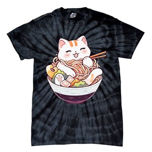 Ra Cat Kawaii Neko Cute Anime Tie-Dye T-Shirt