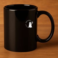 Retro Cute Little Ghost Boo Halloween Costume 11oz C Handle Ceramic Mug