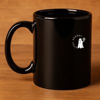 Retro Cute Little Ghost Boo Halloween Costume 11oz C Handle Ceramic Mug