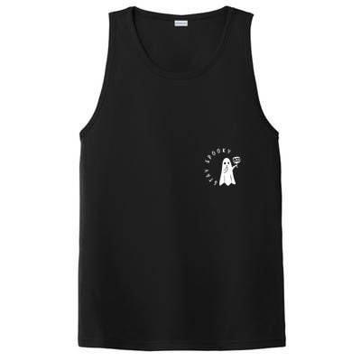 Retro Cute Little Ghost Boo Halloween Costume PosiCharge Competitor Tank
