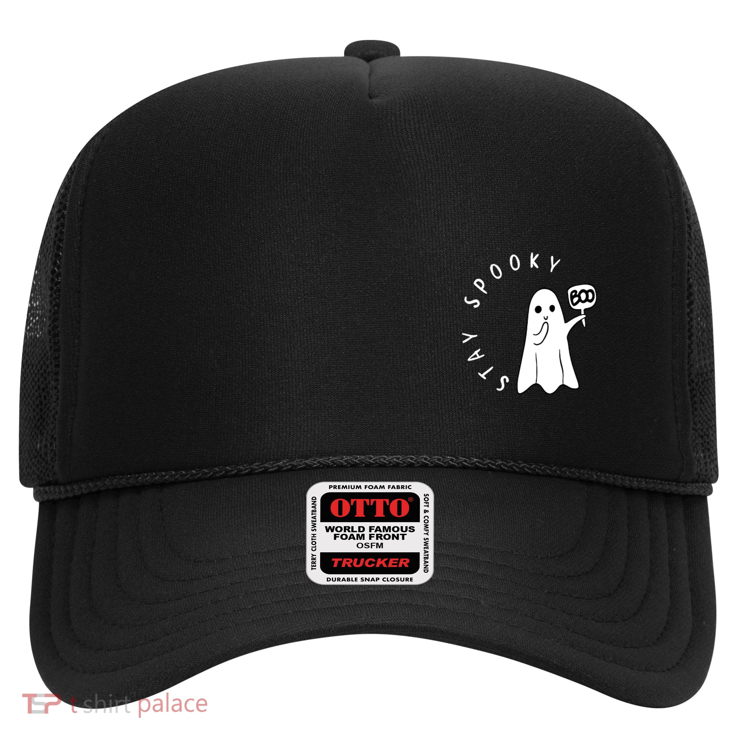Retro Cute Little Ghost Boo Halloween Costume Trucker Hat