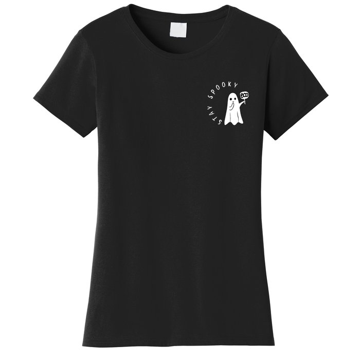 Retro Cute Little Ghost Boo Halloween Costume Women's T-Shirt