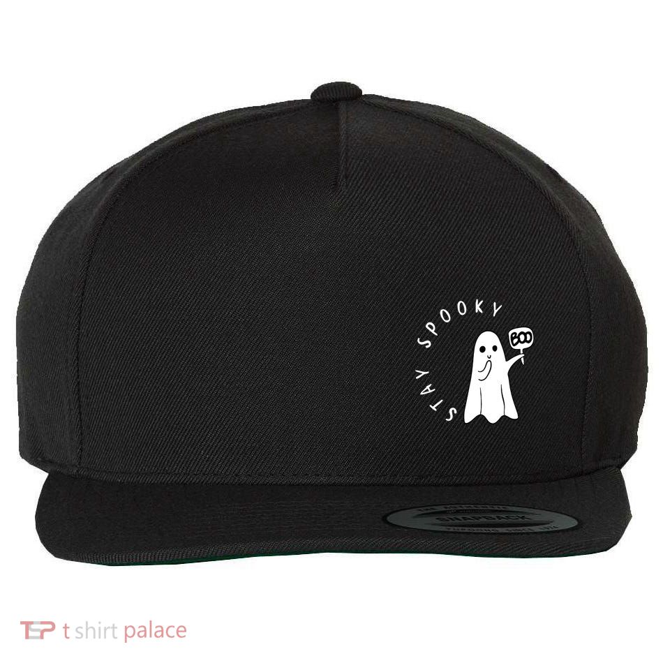 Retro Cute Little Ghost Boo Halloween Costume Wool Snapback Cap