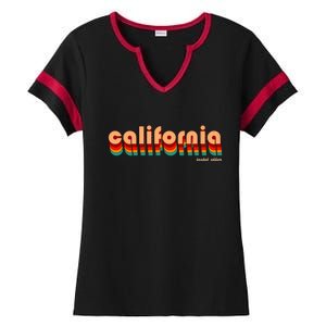 Retro California Limited Edition Logo Ladies Halftime Notch Neck Tee