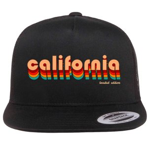 Retro California Limited Edition Logo Flat Bill Trucker Hat