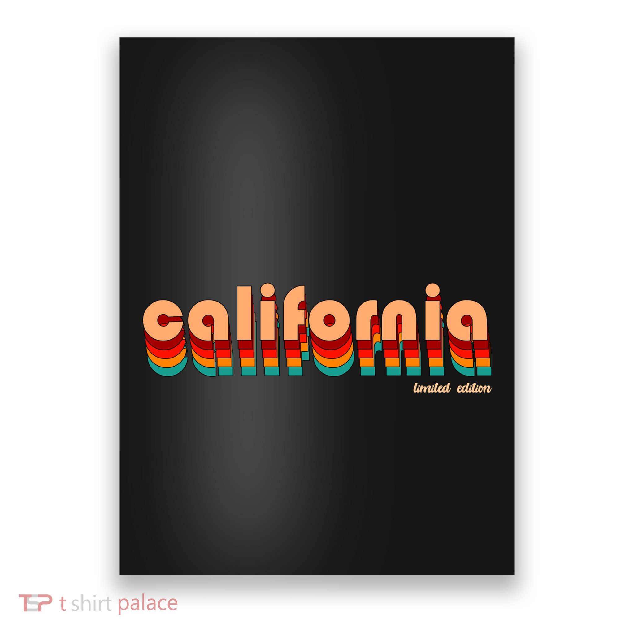 Retro California Limited Edition Logo Poster