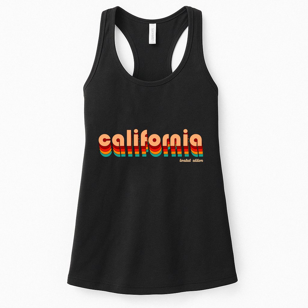 Retro California Limited Edition Logo Womens Tank Top