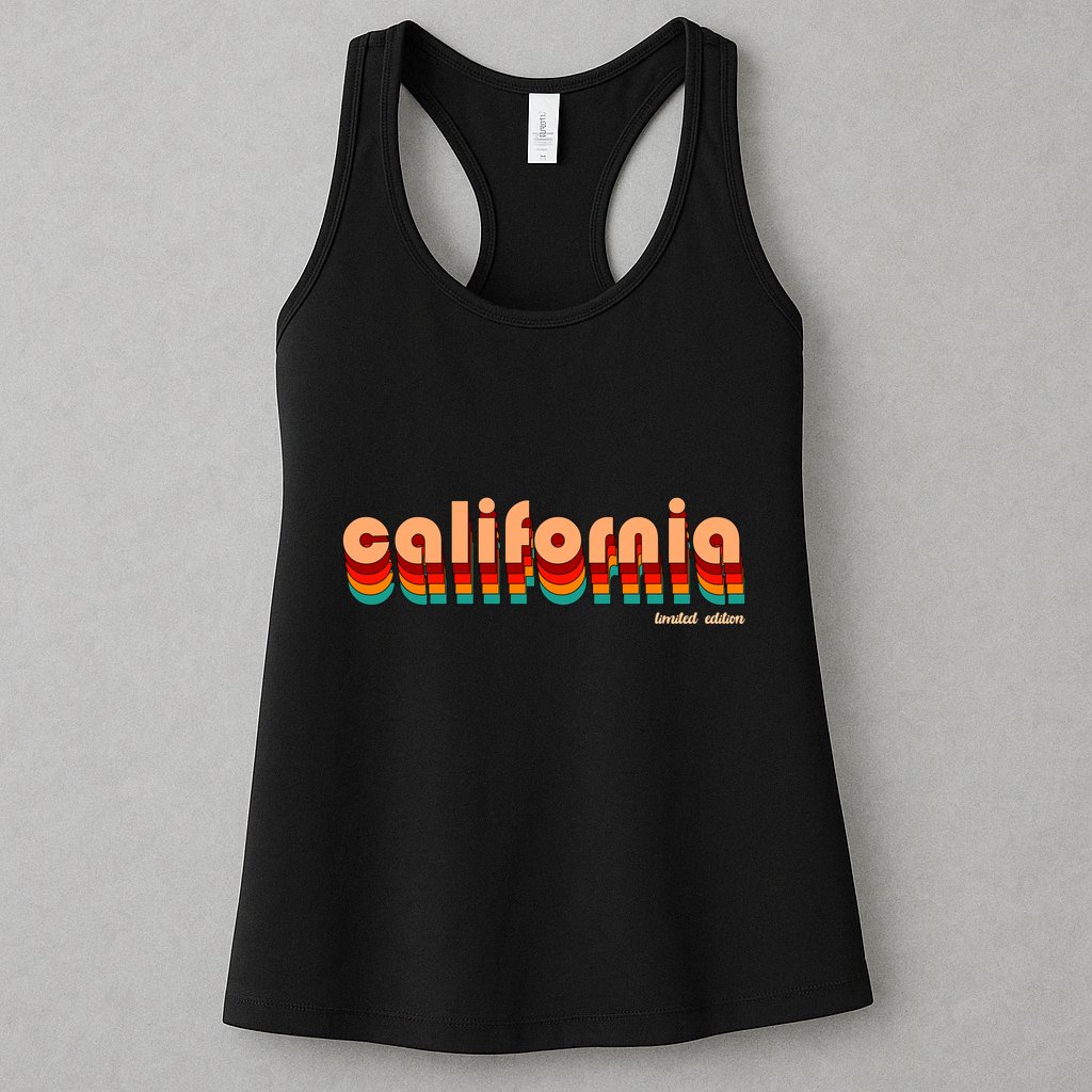 Retro California Limited Edition Logo Womens Tank Top