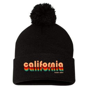 Retro California Limited Edition Logo Pom Pom 12in Knit Beanie