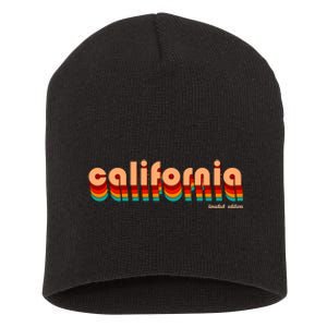 Retro California Limited Edition Logo Short Acrylic Beanie