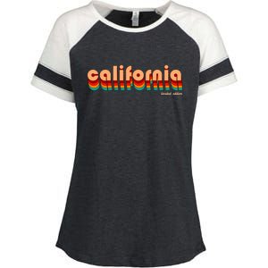 Retro California Limited Edition Logo Enza Ladies Jersey Colorblock Tee