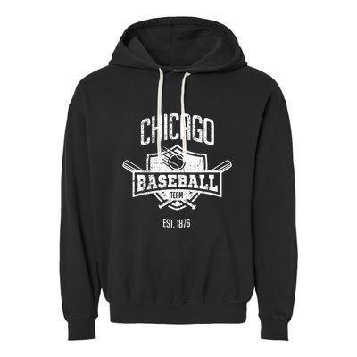 Retro Cub Look Fan Gift Party Tailgate Garment-Dyed Fleece Hoodie