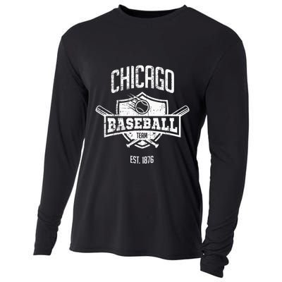 Retro Cub Look Fan Gift Party Tailgate Cooling Performance Long Sleeve Crew