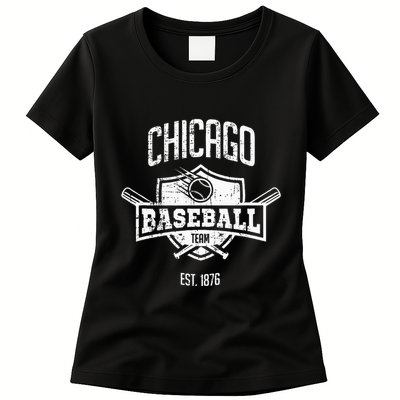 Retro Cub Look Fan Gift Party Tailgate Womens T-Shirt