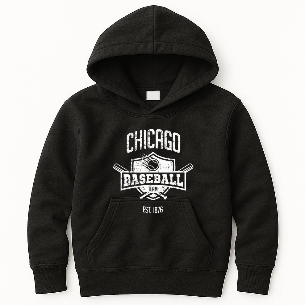 Retro Cub Look Fan Gift Party Tailgate Kids Hoodie