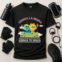 Retro Chinga La Migra Chinga Tu Maga Performance Shirt