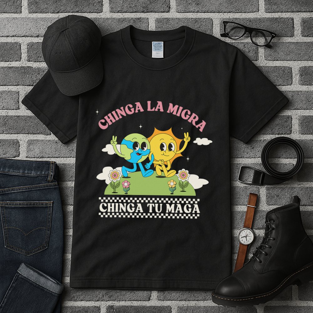 Retro Chinga La Migra Chinga Tu Maga Tall T-Shirt