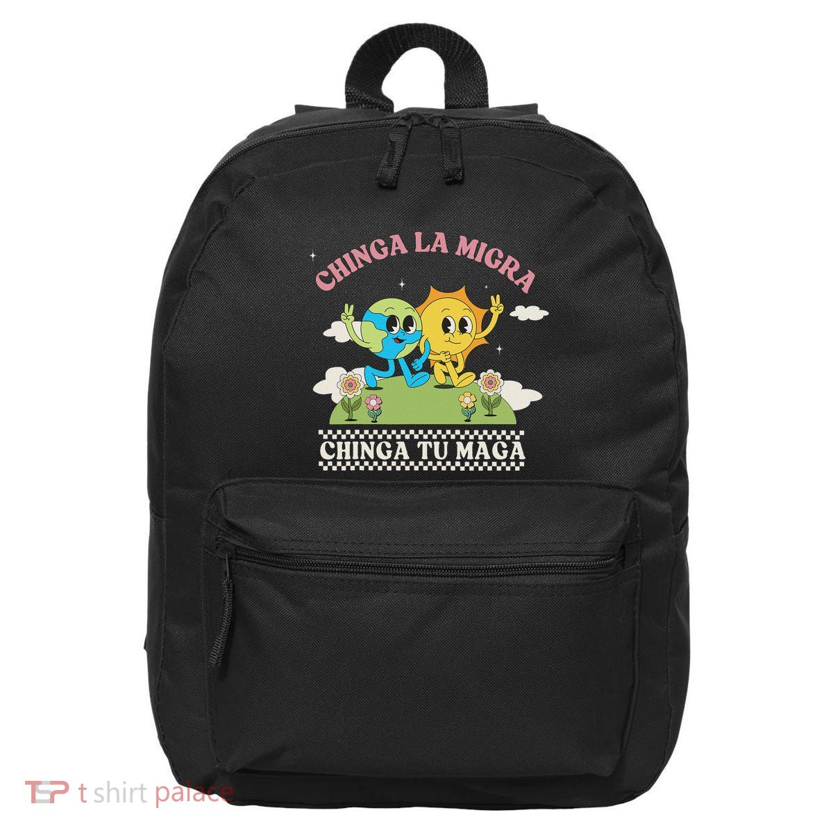 Retro Chinga La Migra Chinga Tu Maga 16 in Basic Backpack